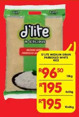 Shoprite D'lite medium grain parboiled white rice offer