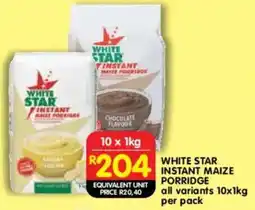Shoprite White star instant maize porridge offer