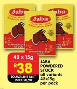 Shoprite Jaba powdered stock offer