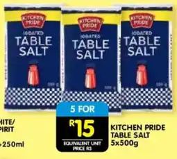 Shoprite Kitchen pride table salt offer