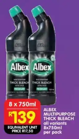 Shoprite Albex multipurpose thick bleach offer
