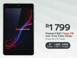 Computer Mania Packard Bell Targa F8 Incl. Free Folio Cover 8 Inch 4G LTE Tablet offer