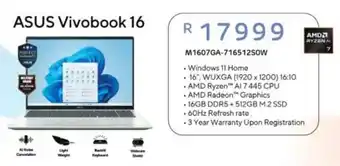 Computer Mania ASUS Vivobook 16 offer