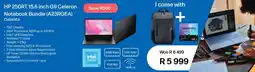 Computer Mania HP 250RT 15.6 inch G9 Celeron Notebook Bundle offer