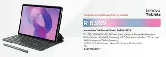 Computer Mania Lenovo Idea Tab Matte Edition offer