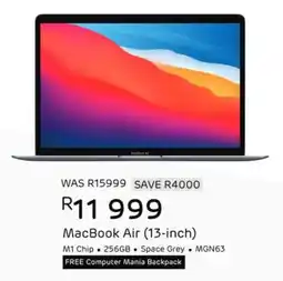Computer Mania Apple MacBook Air M1 Chip offer