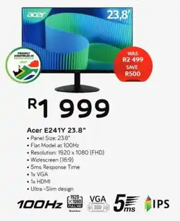 Computer Mania Acer E241Y 23.8" Monitor offer