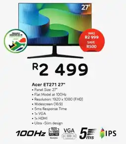 Computer Mania Acer ET271 27" Monitor offer