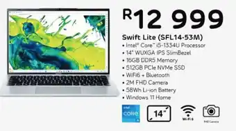 Computer Mania Acer Swift Lite Intel Core i5-1334U Processor Laptop offer
