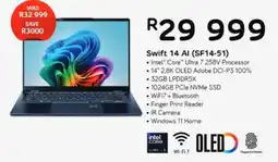 Computer Mania Acer Swift 14 AI Intel Core Ultra 7 258V Processor Laptop offer