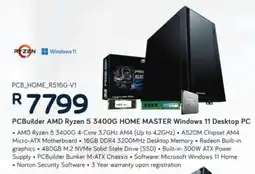Computer Mania PCBuilder AMD Ryzen 5 3400G Home Master Windows 11 Desktop PC offer
