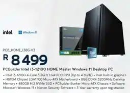 Computer Mania PCBuilder Intel i3-12100 Home Master Windows 11 Desktop PC offer