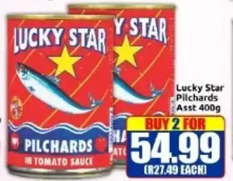 Three Star Cash and Carry Lucky Star Pilchards offer