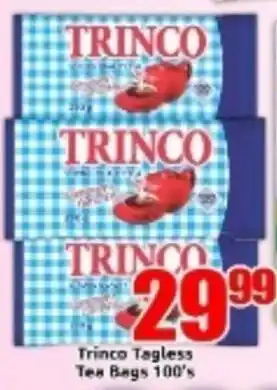 Three Star Cash and Carry Trinco Tagless Tea Bags offer