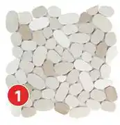Leroy Merlin Mosaic River Marble 300mm x 300mm 81490014-Per Sheet offer