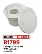 Leroy Merlin Ceiling Extractor Fan With LED Light 81498619 offer