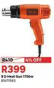 Leroy Merlin Black & Decker Heat Gun 1750W 81471593 offer
