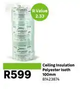 Leroy Merlin Isotherm Ceiling Insulation Polyester 100mm 81423874 offer