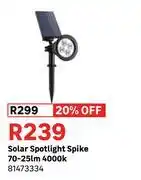 Leroy Merlin Inspire Solar Spotlight Spike 70-25lm 4000K 81473334 offer