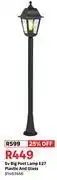 Leroy Merlin SV Big Post Lamp E27 Plastic & Glass 81483446 offer