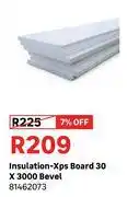 Leroy Merlin Insulation XPS Board 30 X 3000 Bevel 81462073 offer