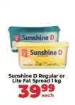 Food Lover's Market Sunshine D Regular or Lite Fat Spread 1 kg offer