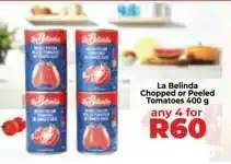Food Lover's Market La Belinda Chopped or Peeled Tomatoes 400 g offer