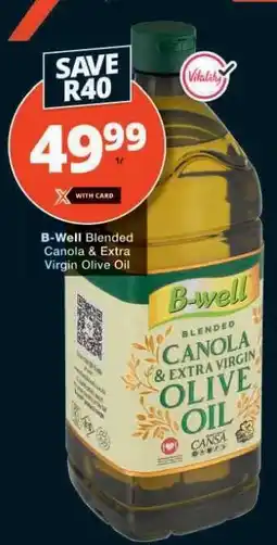 Checkers B-Well Blended Canola & Extra Virgin Olive Oil offer