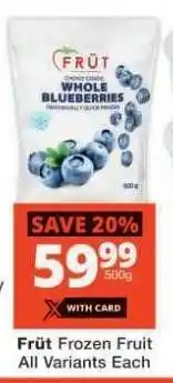 Checkers Früt Frozen Fruit offer