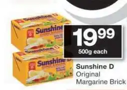 Checkers SUNSHINE D offer