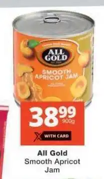 Checkers ALL GOLD SMOOTH APRICOT JAM offer
