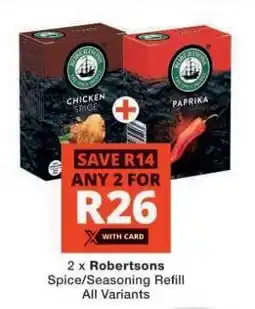 Checkers Robertsons Spice/Seasoning Refill offer