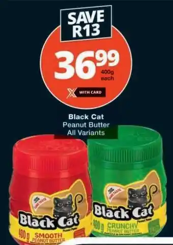 Checkers BLACK CAT PEANUT BUTTER offer