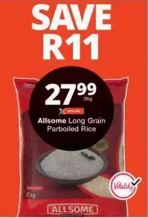 Checkers ALLSOME LONG GRAIN PARBOILED RICE offer