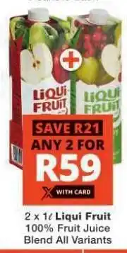 Checkers Liqui Fruit offer