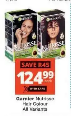 Checkers Garnier Nutrisse Hair Colour offer