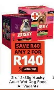 Checkers Husky Adult Wet Dog Food offer
