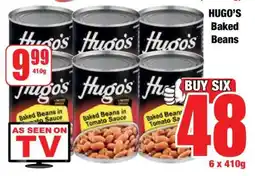 Boxer HUGO'S Baked Beans offer