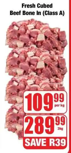 Boxer Fresh Cubed Beef (Bone In) Class A offer