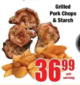 Boxer Grilled Pork Chops & Starch offer
