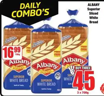 Boxer ALBANY Superior Sliced White Bread offer