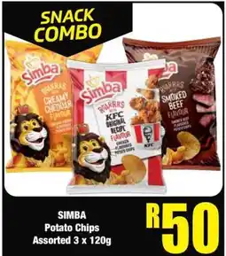 Boxer SIMBA POTATO CHIPS offer