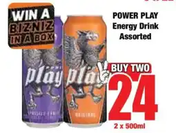 Boxer POWER PLAY Energy Drink Assorted offer