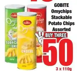 Boxer GOBITE Omychips Stackable Potato Chips Assorted offer