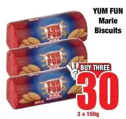 Boxer YUM FUN Marie Biscuits offer