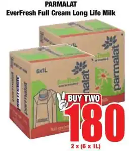Boxer PARMALAT EVERFRESH FULL CREAM LONG LIFE MILK offer
