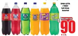 Boxer SPAR-LETTA / TWIST Soft Drink Assorted offer