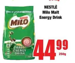 Boxer NESTLÉ Milo Malt Energy Drink offer