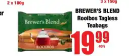 Boxer Brewer's Blend Rooibos Tagless Teabags offer