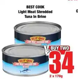 Boxer BEST COOK Light Meat Shredded Tuna In Brine offer